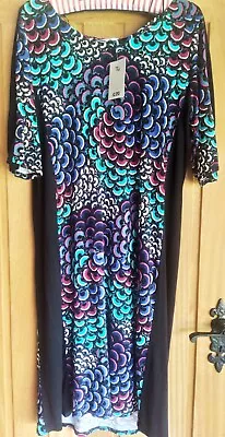 £4.99 • Buy Tu Peacock Feather Dress NWT 18