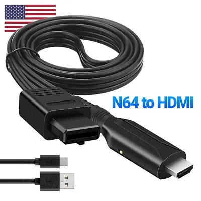 N64 To HDMI Converter Adapter HD Link Cable For Gamecube Super NES SNES • $9.69