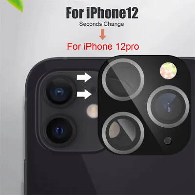 £4.79 • Buy Fake Camera Lens Protector Modified Sticker Seconds Change Fr IPhone12 To 12 Pro