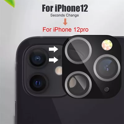 £4.79 • Buy Fake Camera Lens Protector Modified Sticker Seconds Change Fr IPhone12 To 12 Pro