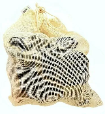 £7.99 • Buy Sock Wash Bag Net Cotton Mesh Laundry Reusable Bra Socks Underwear Eco Panderize