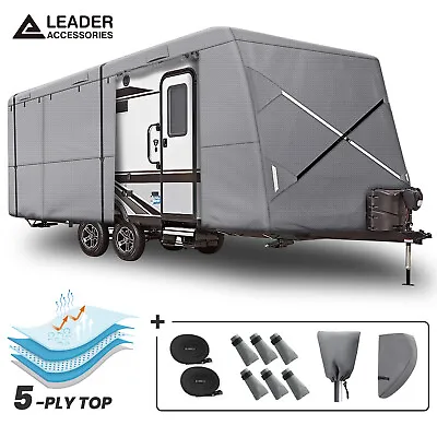 Leader Accessories Waterproof Anti-UV Windproof Travel Trailer Camper RV Cover • $189.99