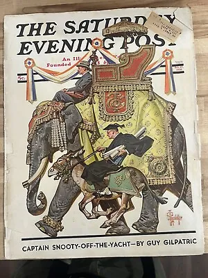 The Saturday Evening Post Magazine JC Leyendecker Cover October 17 1936 • $19