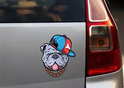 X9 Gangster Bulldog - Vinyl Decal Stickers - Dog - Car/Window/Phone Decor 00181 • £4.99