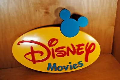 $75 • Buy Original Disney Movies Store Sign Display Plastic