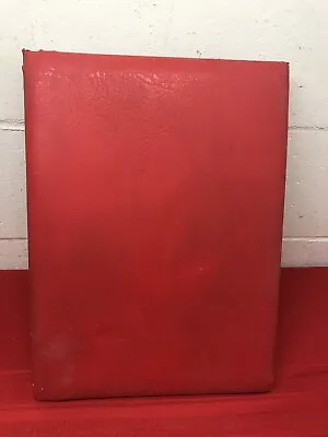 Homemade Vtg Kids Gym Class Scooter Board Wood Covered With Padding Red Vinyl  • $14.99