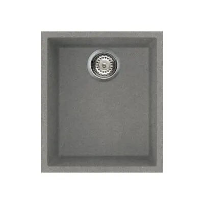 £201.60 • Buy Reginox Elleci Quadra100 Kitchen Sink Single Bowl Grey Granite Undermount Waste