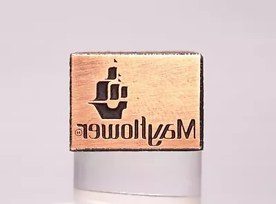 Vtg Sm Mayflower Moving Co Advertising Logo Letterpress Print Block Wood & Metal • $19.99