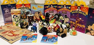 Mulan McDonalds Happy Meal Toys 17 Toys With 7 Happy Meal Boxes 1 Bag 3 Cups • $22