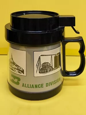 Vintage Insulated Mug BNSF  Trasportation Train  • $12.99