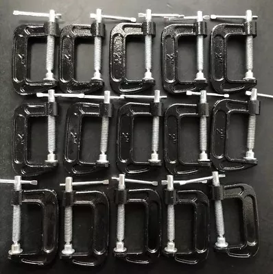 15pcs G Clamp Clamps 2  Wood Working Metalwork Bench Vice Grip  Tools Heavy#3500 • $50