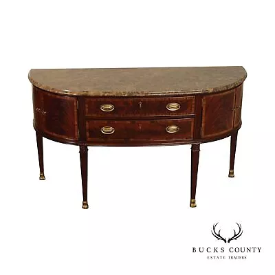Councill Regency Style Marble Top Mahogany Sideboard • $2495