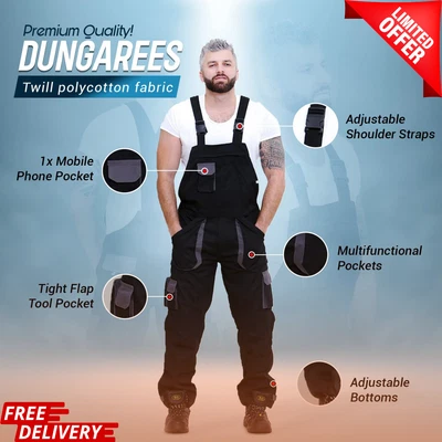 £30.97 • Buy PORTWEST Hi Vis BIB & BRACE High Visibility Waterproof Breathable Work Dungarees