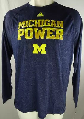 Michigan Wolverines NCAA Adidas Men's Long Sleeve T-Shirt • $22.99