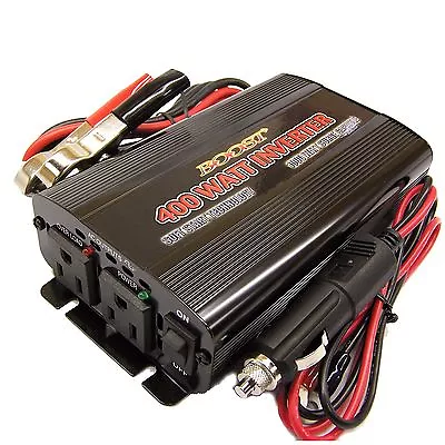 BOOST 400 W 1000 WATT Peak PORTABLE 12 V DC TO 110 120 Volt AC POWER Inverter • $51.19