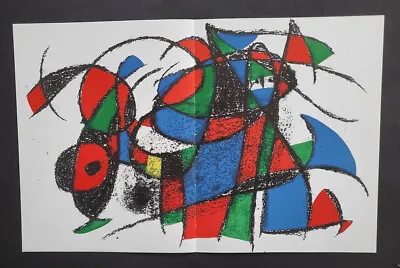 Joan Miro Original Stone Lithograph III (3) Mourlot 1975 Limited Ed. Rare • $149.99