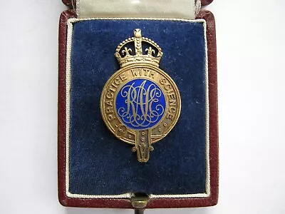 £30 • Buy Early 20th Century Cased Royal Agricultural Society Button Backed Lapel Badge