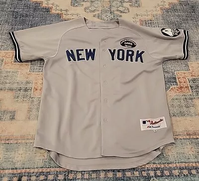 Derek Jeter New York Yankees Majestic Jersey - Bob Sheppard Patch - Size 48 • $50