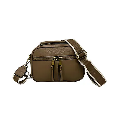 Camera Bag With Front Zips Colourfull Crossbody Strap Women Travel Handbag 8002 • £21.88