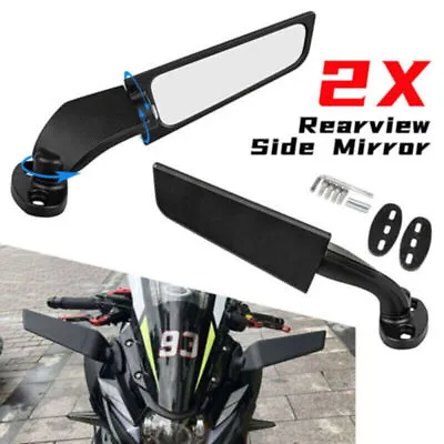 Adjustable Side Mirrors Rearview Wind Wing Mirror For Suzuki GSXR 600 750 1000 • $21.99
