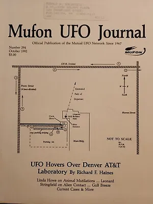 MUFON UFO Journal Mutual UFO Network Magazine #294 October 1992  • $14.99