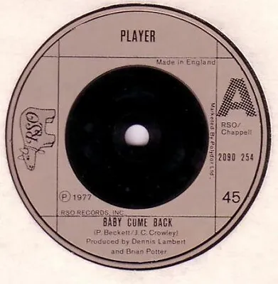 Player  - Baby Come Back (7  Single) • £13.49