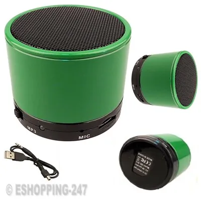 New Bluetooth Wireless Mini Portable Speaker Green For Smartphone Ipad Mp3 Mp4 • £104.38