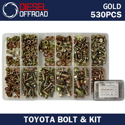 Bolt & Nut Kit 530 Pcs For Toyota 4age Ze Gte Turbo 20 Valve Supra 1jz 2jz • $92