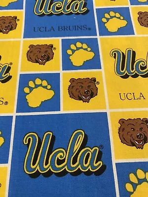 UCLA Bruins University Of California At Los Angeles Durable Cotton Fabric 56x44  • £12.52