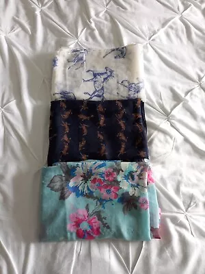 Joules Scarf Bundle Floral Horse Print Rabbit Print • £27