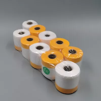 10 X Sanian Pre-taped Masking Film Tape For Painting Of Car And House 300mmx25m • £19.99