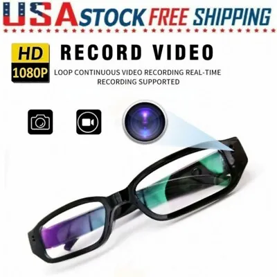 Mini HD Camera 1080P Glasses Sport Eyewear DVR Video Recorder Cam Camcorder • $27.12