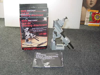Sears Craftsman Drill Bit Grinding Attachment 9-6677 With Manual Box NEW • $19.95