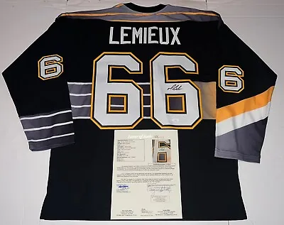 Mario Lemieux Signed Pittsburgh Penguins Mitchell & Ness 1996 Large Jersey JSA • $1249.99