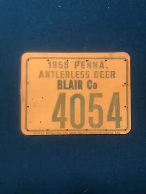 1959 PA Blair County Antlerless Deer Hunting License With Paper Work • $20