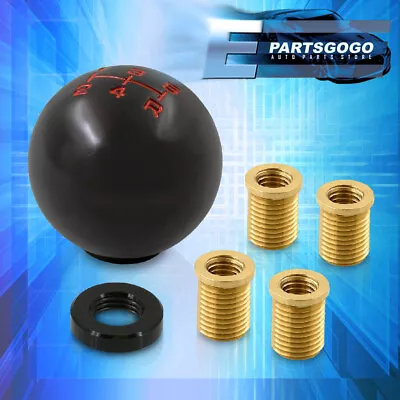 Upgrade M10X1.5 5-Speed Ball Shift Knob Lever Threaded Adapter Kit AutoX Black • $11.99
