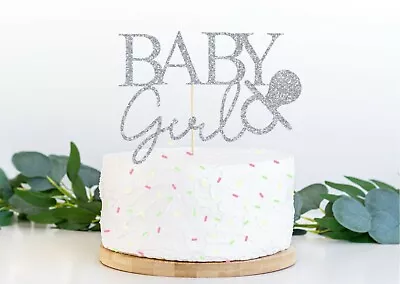 Baby Girl & Baby Boy Cake Topper Baby Shower Gender Reveal Cake Decorations • £3.50