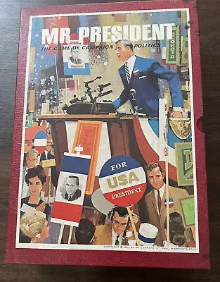 1967 Mr. President 3M Bookcase Game Vintage - Campaign Politics - Complete • $14.99