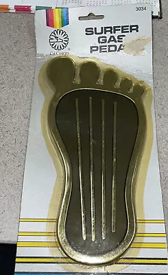 Vintage NOS Cal Custom #3034 Surfer Barefoot Gas Pedal Rat Rod Style Chrome • $29.99