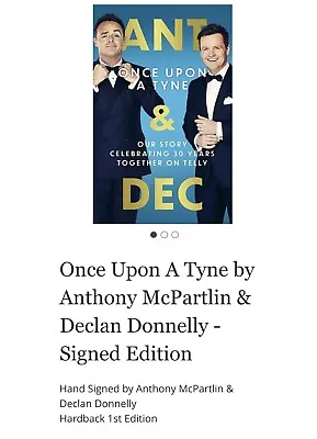 £35 • Buy Ant And Dec Once Upon A Tyne. NEW BOOK. Signed By Both Ant And Dec