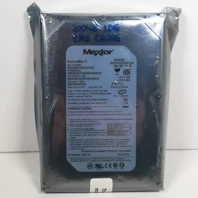 Maxtor DiamondMax 21 200GB 3.5  PATA 6A200V0 Computer Hard Drive Ultra ATA • £99.99