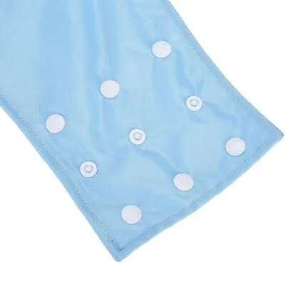Washable Adult Pocket Nappy Cover Adjust Reusable Diaper Cloth Light Blue DTS • £16.43