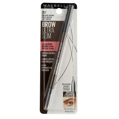 3 Pack Maybelline Brow Ultra Slim Eyebrow Definer Pencil Medium Brown 257 0... • $28.86