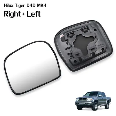 Pair Wing Side Door Mirror Glass Lens For Toyota Hilux Tiger D4D MK4 '98 '04 • $58.26