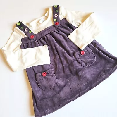 Gymboree 4T Pups And Kisses Double Sleeve Button Swing Top NWT Velour Vintage  • $15.78