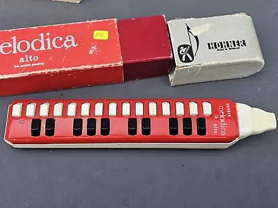 Vintage Hohner Red Melodica Alto Made In Germany • $74.99