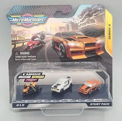 Micro Machines Stunt Pack  Series 3 #10 - Race Cycle & Trailer Hognose Condor. • $9.92