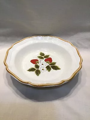 Mikasa Strawberry Festival Pattern Salad Cereal Bowls 1970s 8.25 Inch • $5.99