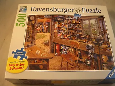 Ravensburger Dad's Shed 500 Pieces Large Format Jigsaw Puzzle 148592 • $10