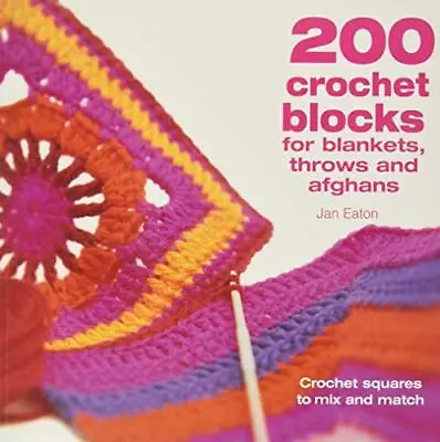 200 Crochet Blocks For Blankets Throws And Afghans Crochet Squares To Mix-and... • £17.66